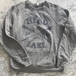 Unisex Bella Canvas Gray Crewneck Sweatshirt. HOL